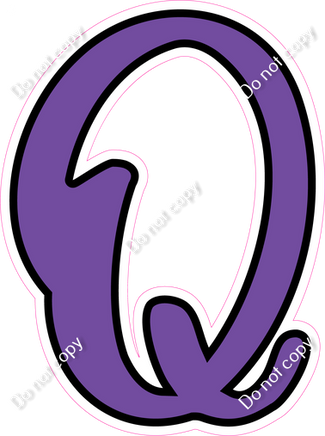 CUL 23.5" Individuals - Flat Purple Q
