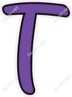 CUL 23.5" Individuals - Flat Purple T