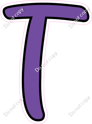 CUL 23.5" Individuals - Flat Purple T