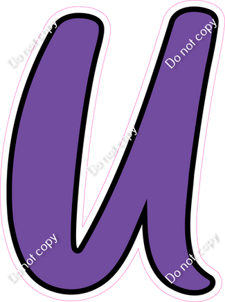 CUL 23.5" Individuals - Flat Purple U