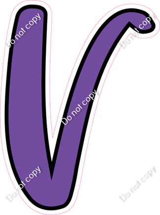 CUL 23.5" Individuals - Flat Purple V