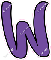 CUL 23.5" Individuals - Flat Purple W