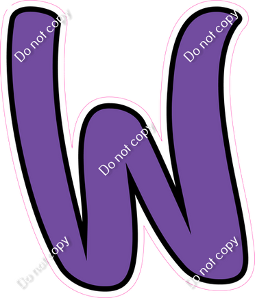 CUL 23.5" Individuals - Flat Purple W