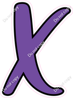 CUL 23.5" Individuals - Flat Purple X