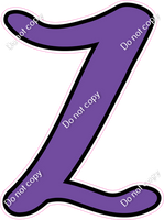 CUL 23.5" Individuals - Flat Purple Z