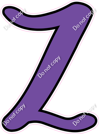 CUL 23.5" Individuals - Flat Purple Z