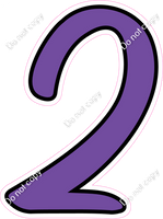 CUL 23.5" Individuals - Flat Purple 2