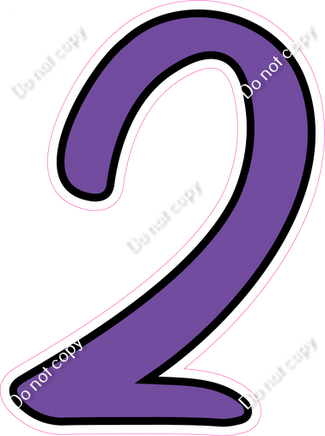 CUL 23.5" Individuals - Flat Purple 2