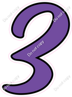 CUL 23.5" Individuals - Flat Purple 3