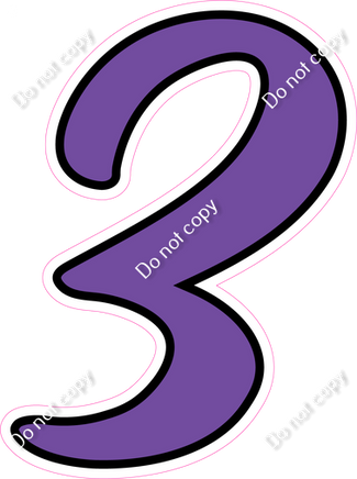 CUL 23.5" Individuals - Flat Purple 3