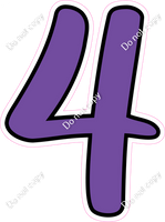 CUL 23.5" Individuals - Flat Purple 4