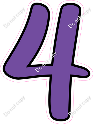 CUL 23.5" Individuals - Flat Purple 4