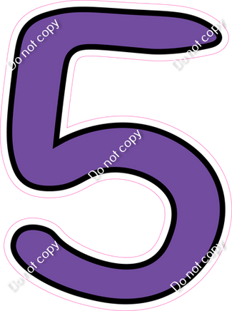 CUL 23.5" Individuals - Flat Purple 5