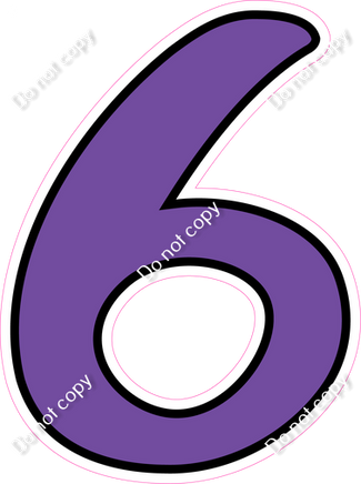 CUL 23.5" Individuals - Flat Purple 6