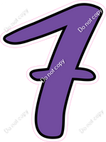 CUL 23.5" Individuals - Flat Purple 7