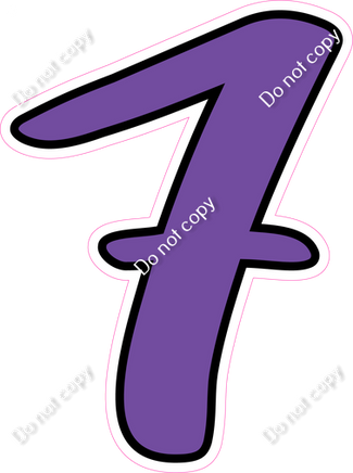 CUL 23.5" Individuals - Flat Purple 7