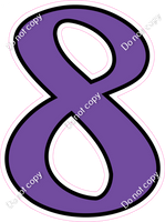 CUL 23.5" Individuals - Flat Purple 8