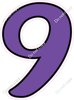 CUL 23.5" Individuals - Flat Purple 9