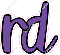 CUL 23.5" Individuals - Flat Purple RD