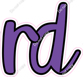 CUL 23.5" Individuals - Flat Purple RD