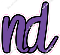 CUL 23.5" Individuals - Flat Purple ND