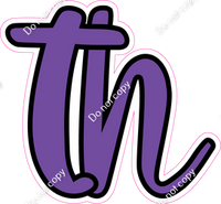 CUL 23.5" Individuals - Flat Purple TH