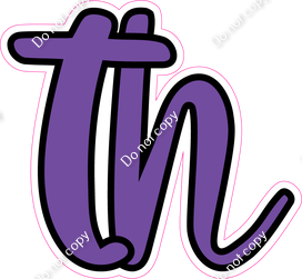 CUL 23.5" Individuals - Flat Purple TH