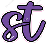 CUL 23.5" Individuals - Flat Purple ST