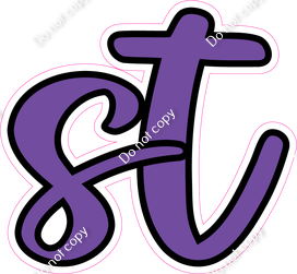 CUL 23.5" Individuals - Flat Purple ST