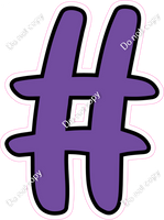 CUL 23.5" Individuals - Flat Purple #