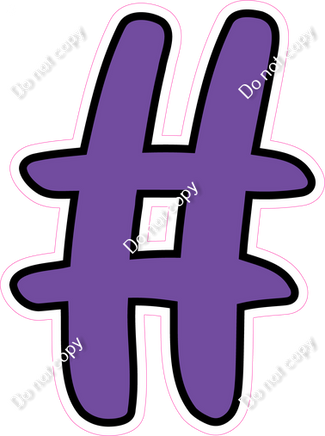 CUL 23.5" Individuals - Flat Purple #