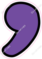 CUL 23.5" Individuals - Flat Purple Apostrophe