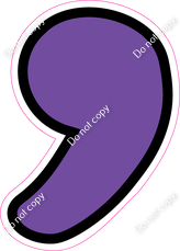 CUL 23.5" Individuals - Flat Purple Apostrophe