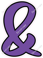 CUL 23.5" Individuals - Flat Purple &