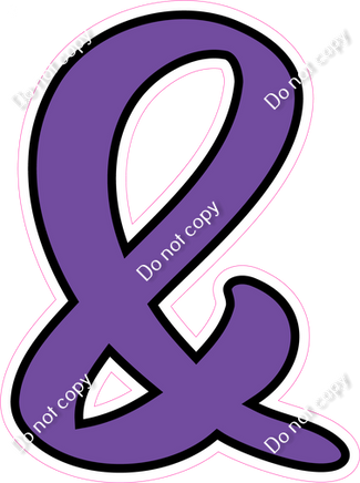 CUL 23.5" Individuals - Flat Purple &