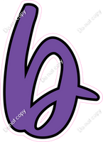 CUL 23.5" Individuals - Flat Purple b