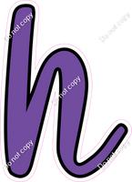 CUL 23.5" Individuals - Flat Purple h