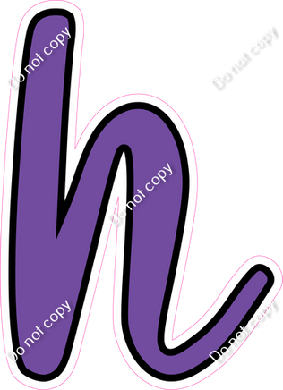 CUL 23.5" Individuals - Flat Purple h