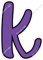 CUL 23.5" Individuals - Flat Purple k