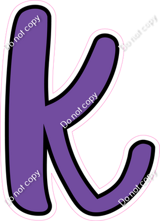 CUL 23.5" Individuals - Flat Purple k