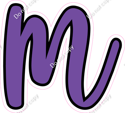 CUL 23.5" Individuals - Flat Purple m