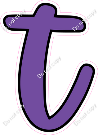 CUL 23.5" Individuals - Flat Purple t