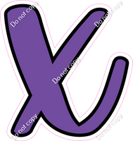 CUL 23.5" Individuals - Flat Purple x