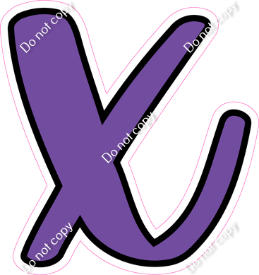 CUL 23.5" Individuals - Flat Purple x