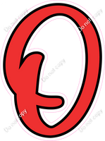 CUL 23.5" Individuals - Flat Red O