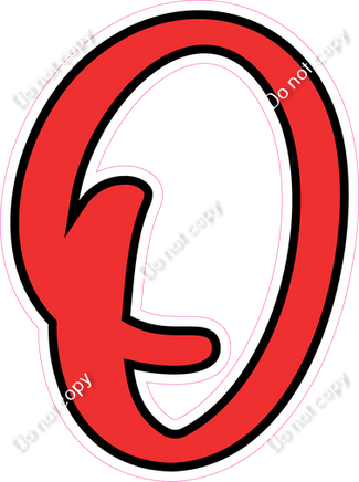 CUL 23.5" Individuals - Flat Red O