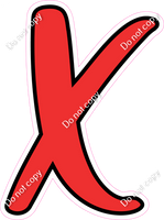 CUL 23.5" Individuals - Flat Red X