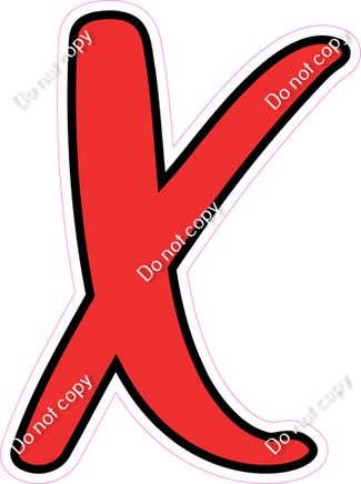 CUL 23.5" Individuals - Flat Red X