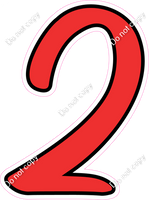 CUL 23.5" Individuals - Flat Red 2