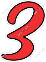 CUL 23.5" Individuals - Flat Red 3